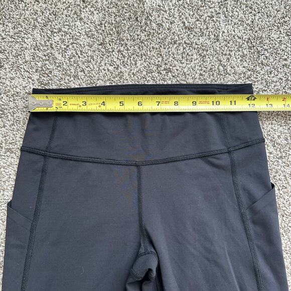 Lululemon black mesh panel leggings size 4 - Picture 9 of 11